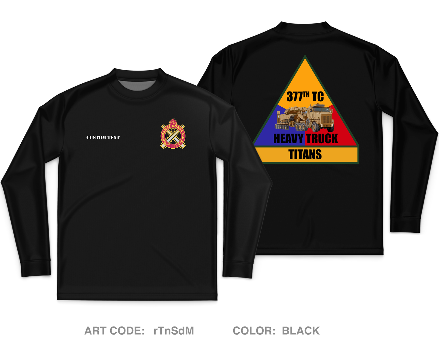 CUSTOM 377 titans Core Men's LS Performance Tee - rTnSdM