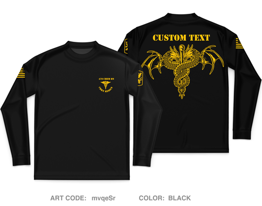 CUSTOM 479th CBRN BN Core Men's LS Performance Tee - mvqeSr