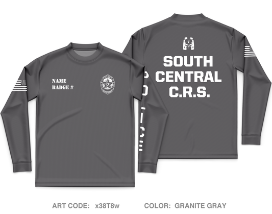CUSTOM Dallas PD Store 1 Core Men's LS Performance Tee - x38T8w