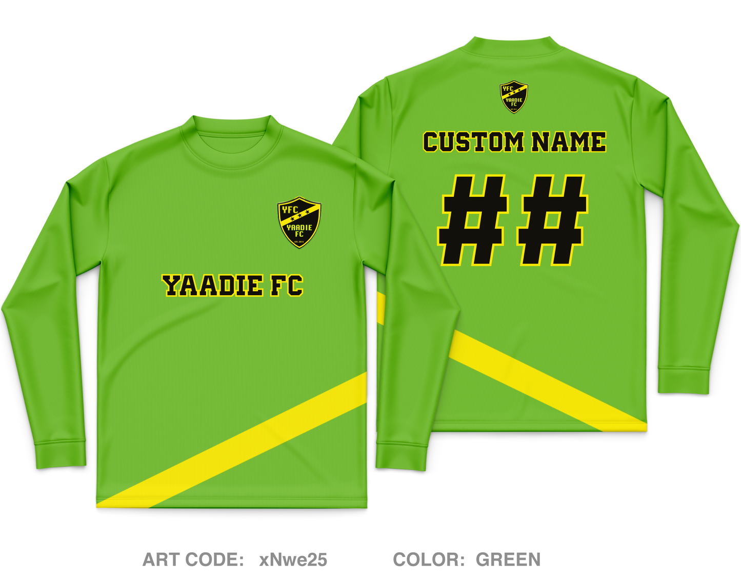 CUSTOM YAADIE FC Core Men's LS Performance Tee - xNwe25