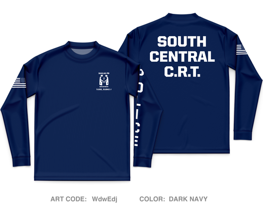 CUSTOM Dallas PD Store 1 Core Men's LS Performance Tee - WdwEdj