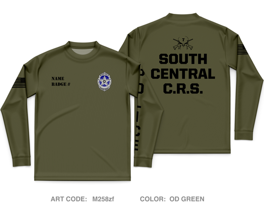CUSTOM Dallas PD Store 1 Core Men's LS Performance Tee - M258zf
