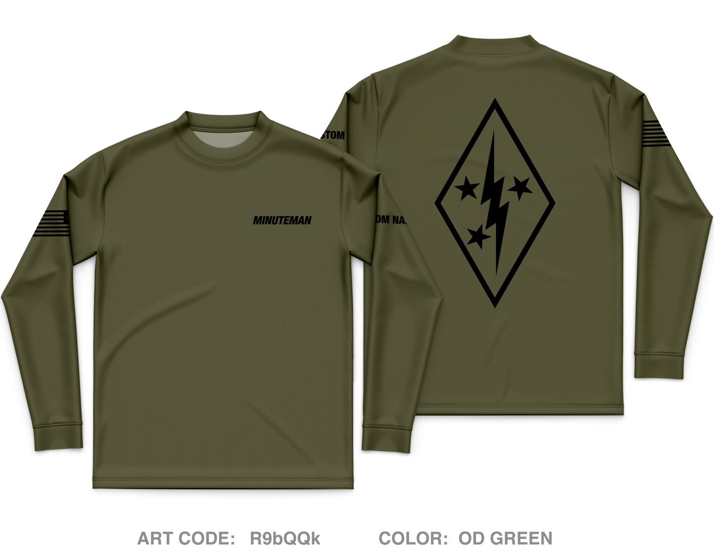 CUSTOM Minuteman Home Services Core Men's LS Performance Tee - R9bQQk