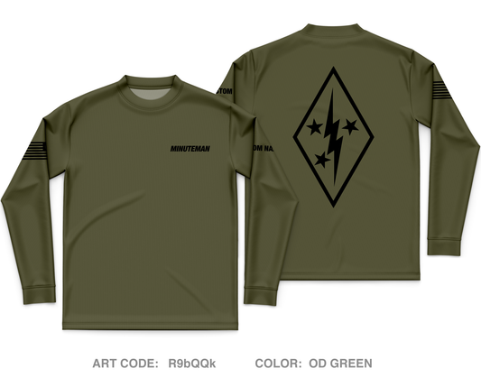 CUSTOM Minuteman Home Services Core Men's LS Performance Tee - R9bQQk