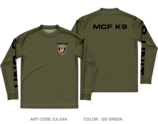 CUSTOM K9 Team Core Men's LS Performance Tee - ZJLhXK