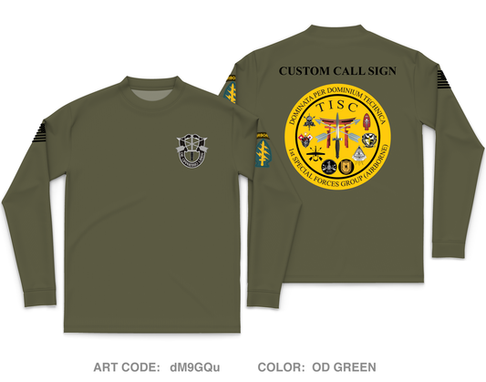 CUSTOM 1 SFG (A) GSB TISC Core Men's LS Performance Tee - dM9GQu