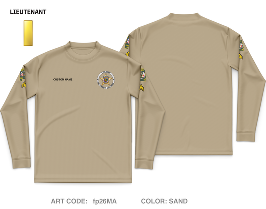 CUSTOM Houston County Sheriffs Department Core Men's LS Performance Tee - fp26MA_LIEUT