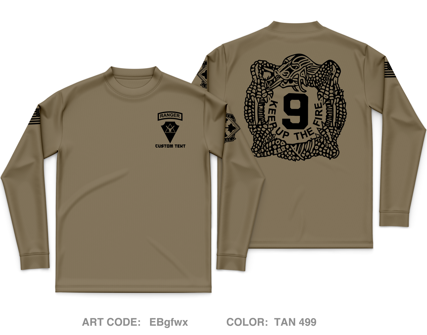 Custom NOBLE PLT, 4-9 IN Core Men's LS Performance Tee - EBgfwx