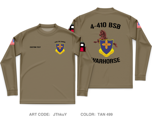 CUSTOM Warhorse 4-410 Core Men's LS Performance Tee - JThkuY