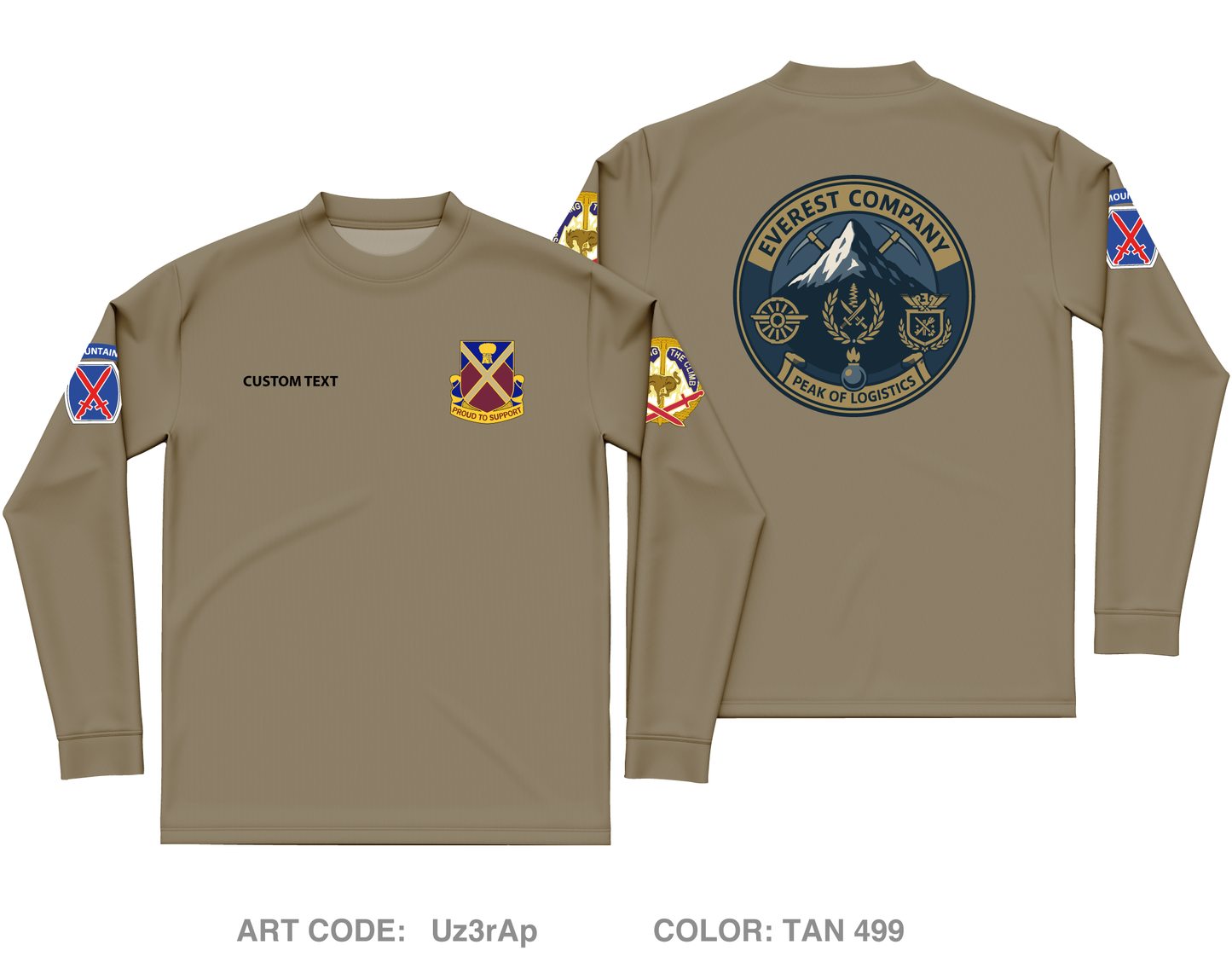 CUSTOM Everest CLC, 10th LSB Core Men's LS Performance Tee - Uz3rAp