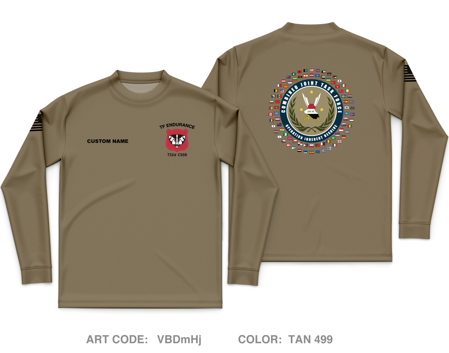 CUSTOM 732nd CSSB Core Men's LS Performance Tee - VBDmHj