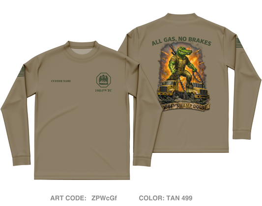CUSTOM 1084th Transportation Company Core Men's LS Performance Tee - ZPWcGf