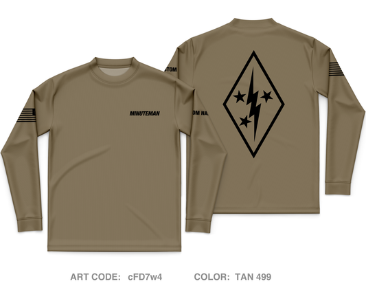 CUSTOM Minuteman Home Services Core Men's LS Performance Tee - cFD7w4