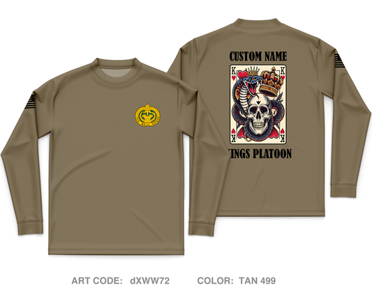 CUSTOM Kings Platoon Charlie Company 305th MI BN Core Men's LS Performance Tee - dXWW72