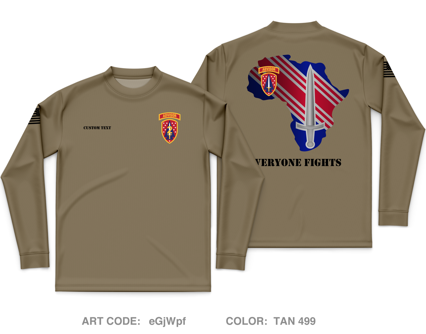 Custom 2D Security Force Assistance Brigade Core Men's LS Performance Tee - eGjWpf