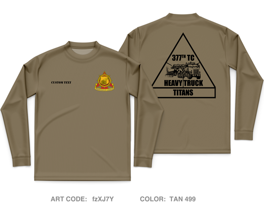 CUSTOM 377 titans Core Men's LS Performance Tee - fzXJ7Y