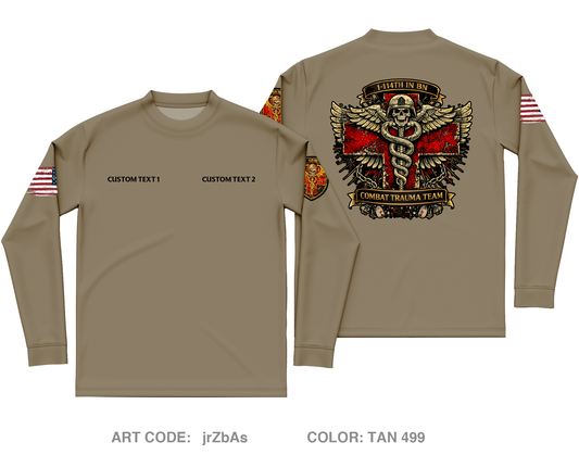 CUSTOM Combat Trauma Team Core Men's LS Performance Tee - jrZbAs