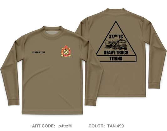 CUSTOM 377 titans Core Men's LS Performance Tee - pJtrzM