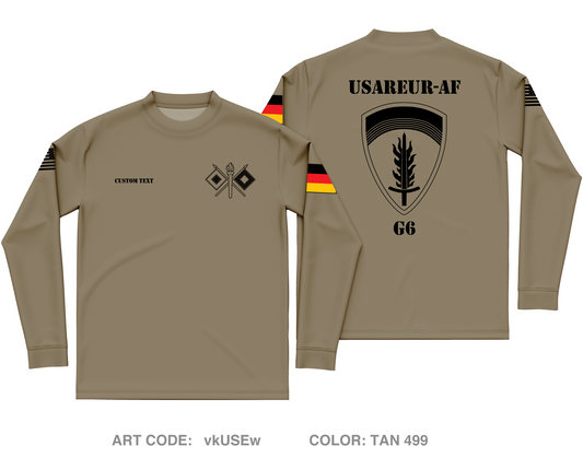 CUSTOM USAREUR-AF Core Men's LS Performance Tee - vkUSEw
