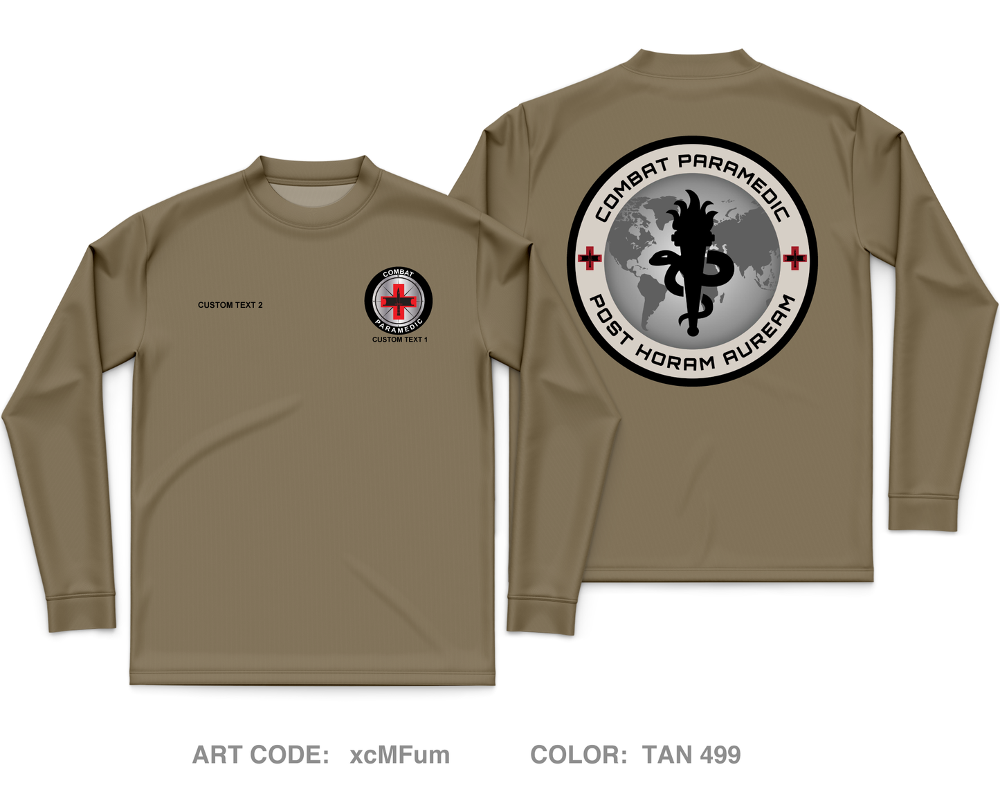 Combat Paramedic Course Core Men's LS Performance Tee - xcMFum