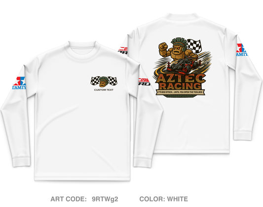 CUSTOM Aztec Racing Core Men's LS Performance Tee - FnktpT