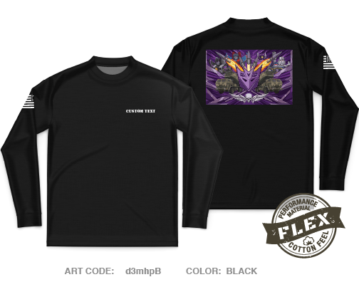 CUSTOM B-Btry 4-133 FAR Core Men's LS Flex Performance Tee - d3mhpB