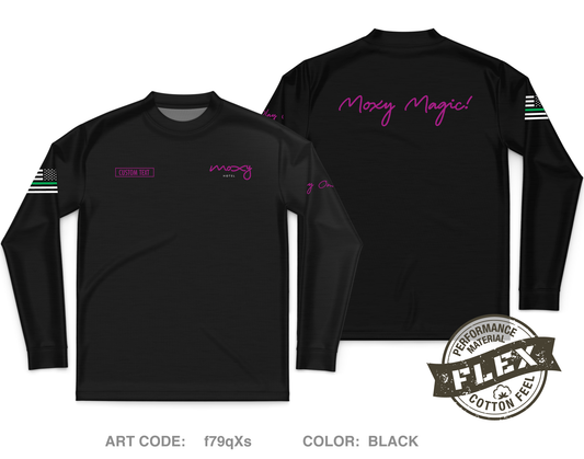 CUSTOM Moxy marriot Core Men's LS Flex Performance Tee - f79qXs