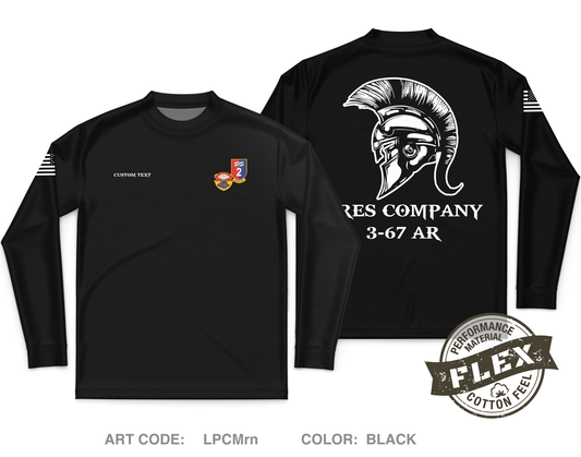 Custom A CO. 3-67 AR Core Men's LS Flex Performance Tee - LPCMrn