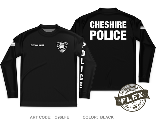 CUSTOM Cheshire Police Department Core Men's LS Flex Performance Tee - Q96LFE