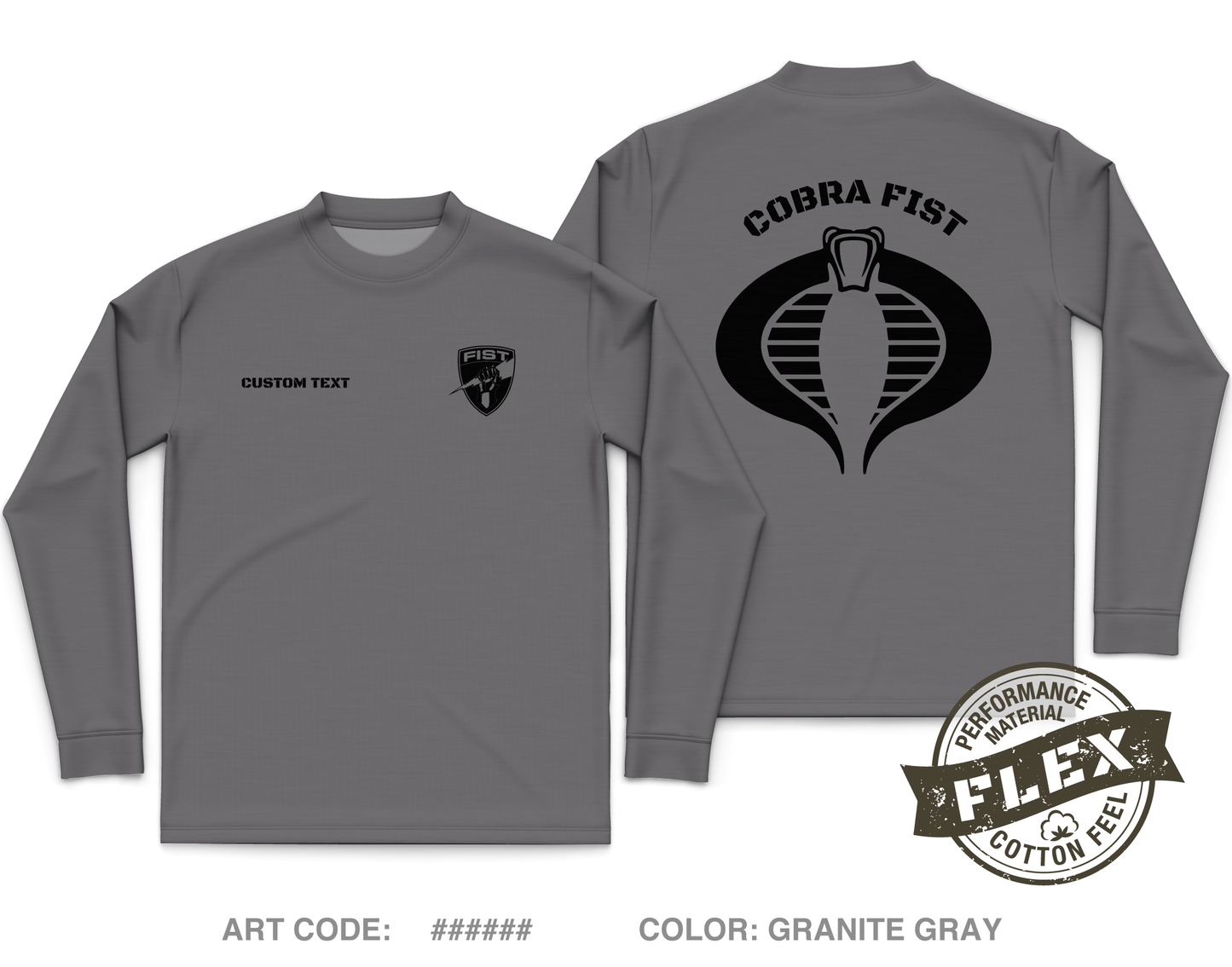 CUSTOM 1-502 FIST Core Men's LS Flex Performance Tee - 4UJCPN