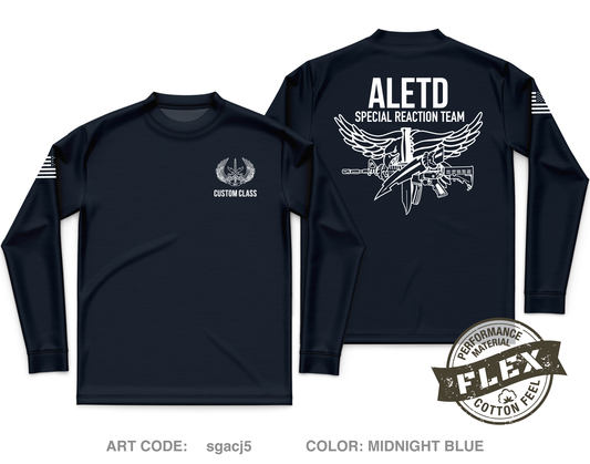 CUSTOM Advanced Law Enforcement Training Division (Fort Leonard Wood) Core Men's LS Flex Performance Tee - sgacj5