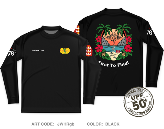 CUSTOM 70th Clearance Company Core Men's UPF 50+ Performance LS Tee - JWHRgb
