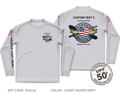 CUSTOM Heroes on the Water National Core Men's UPF 50+ Performance LS Tee