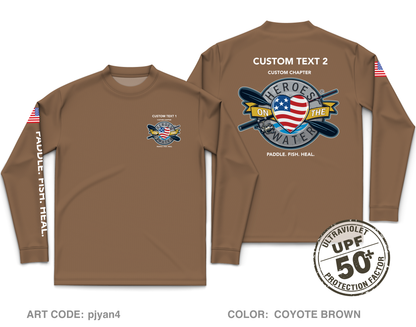 CUSTOM Heroes on the Water National Core Men's UPF 50+ Performance LS Tee