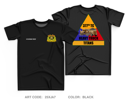 CUSTOM 377 titans Core Men's SS Performance Tee - 25XJk7