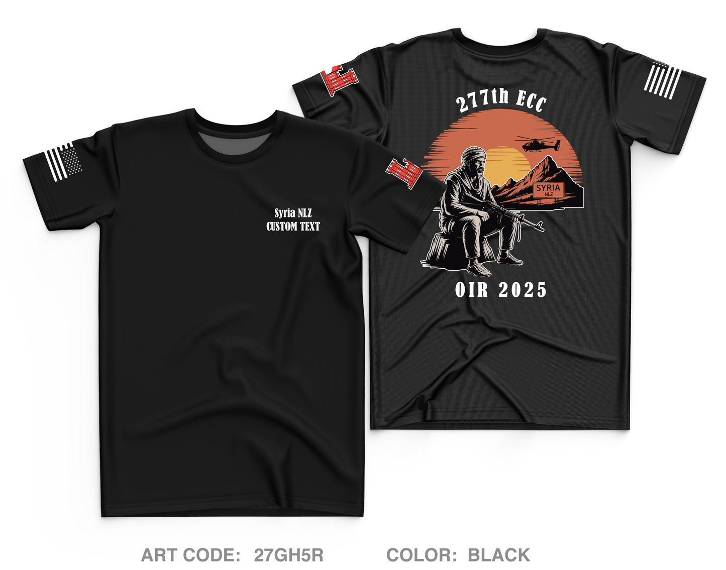 CUSTOM 277th ECC Main Fundraising Collection Core Men's SS Performance Tee - 27GH5R