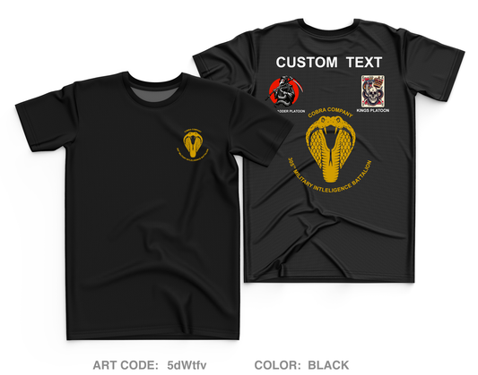 CUSTOM Charlie "Cobras" Company, 305th MI BN, 111th MI BDE Core Men's SS Performance Tee - 5dWtfv