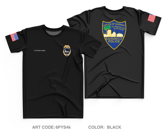 CUSTOM Jacksonville Sheriff’s Office Store 1 Core Men's SS Performance Tee - 6PYS4k