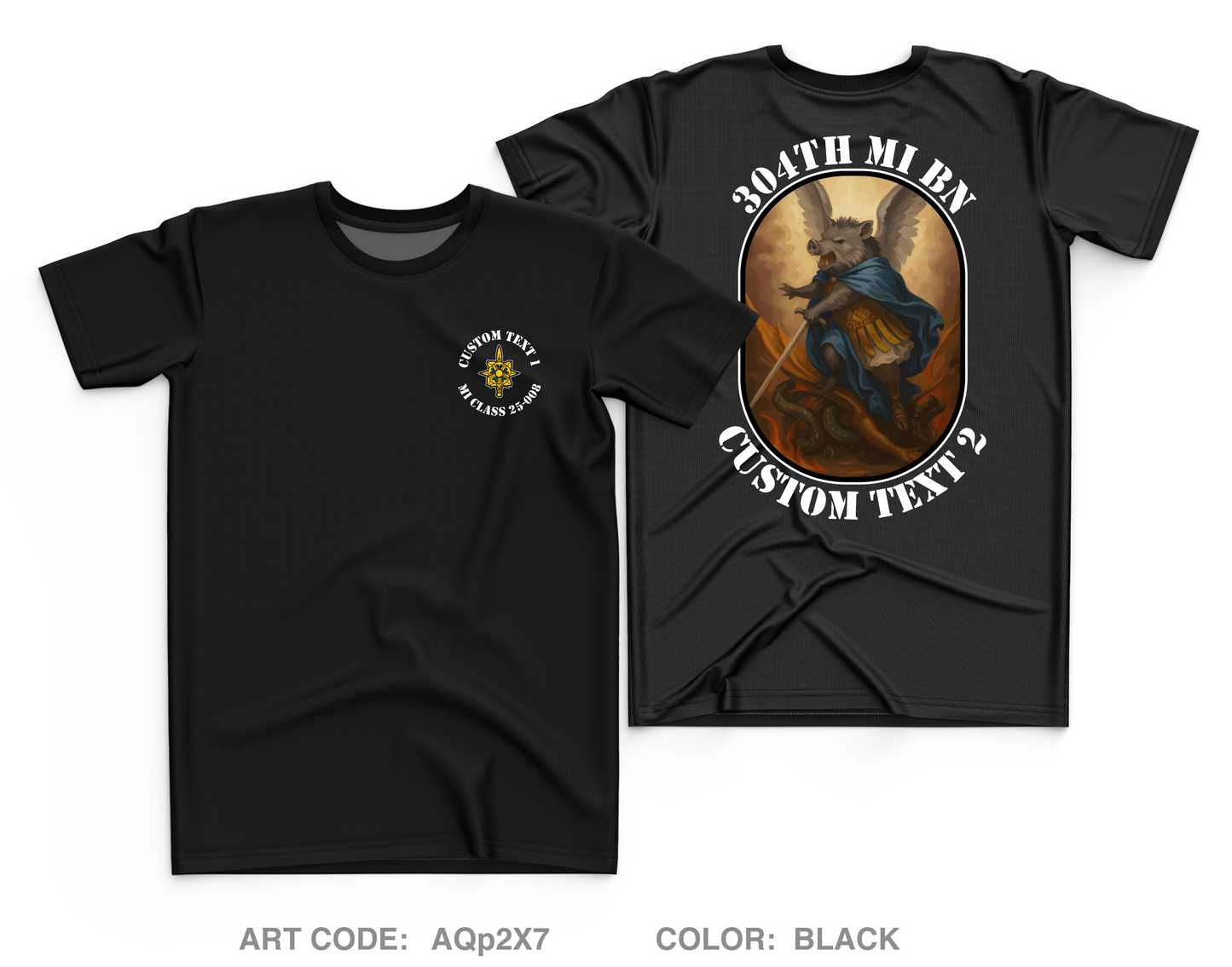 CUSTOM MI BOLC Class 25-008 Core Men's SS Performance Tee - AQp2X7