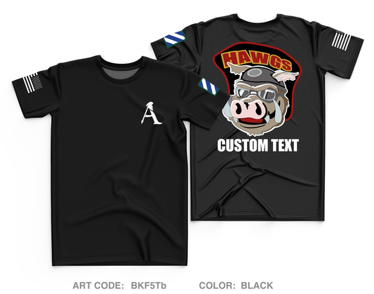 CUSTOM HQ Platoon, A CO, 3-67AR, 2ABCT, 3ID Core Men's SS Performance Tee - BKF5Tb