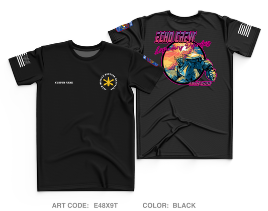 CUSTOM Echo Crew, 49th Missile Defense Battalion Core Men's SS Performance Tee - E48X9T