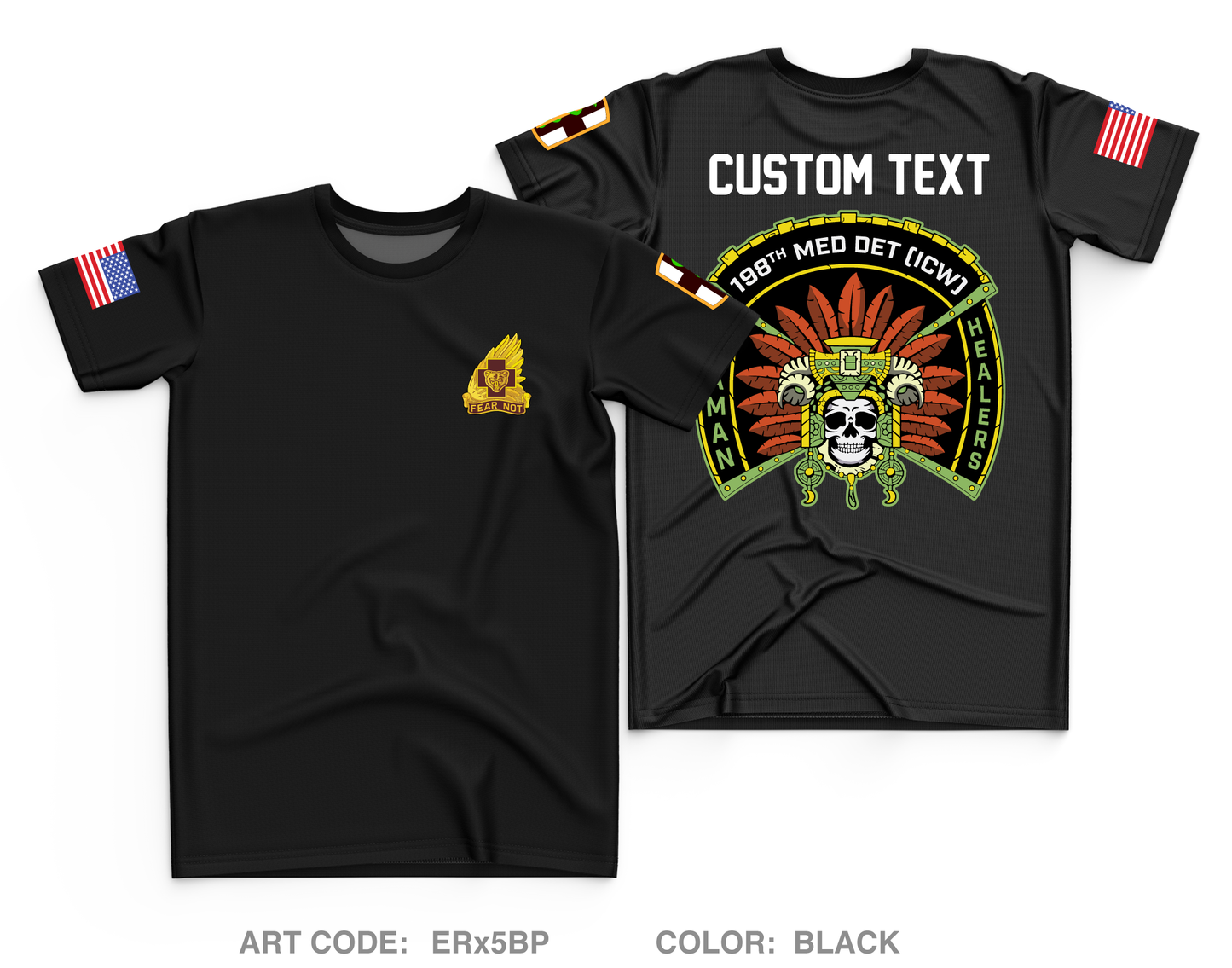 CUSTOM 198th Medical Detachment - ICW Core Men's SS Performance Tee - ERx5BP