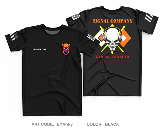 CUSTOM C Co, 5th BN, 2 SFAB Core Men's SS Performance Tee - EYAhPy