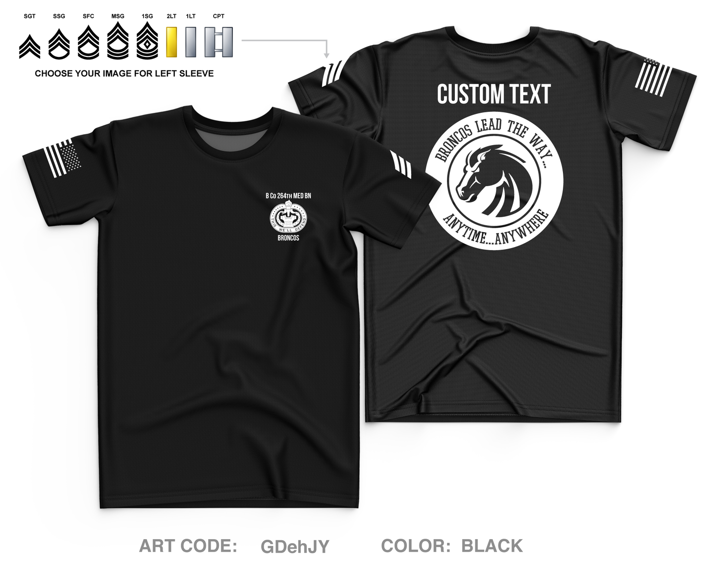 CUSTOM B Co 264th MED BN Store 1 Core Men's SS Performance Tee - GDehJY
