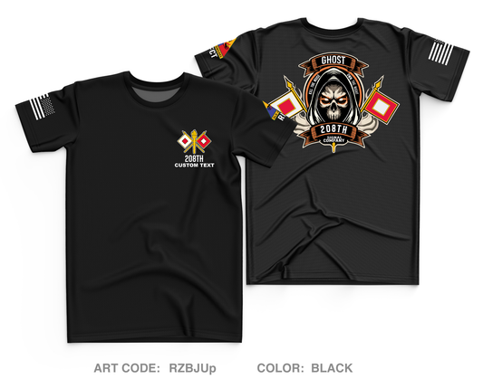 CUSTOM 208th Signal Company Core Men's SS Performance Tee - RZBJUp