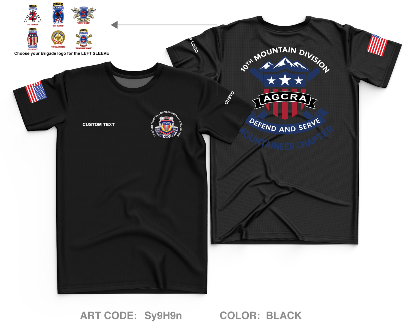 CUSTOM Mountaineer Agcra Core Men's SS Performance Tee - Sy9H9n