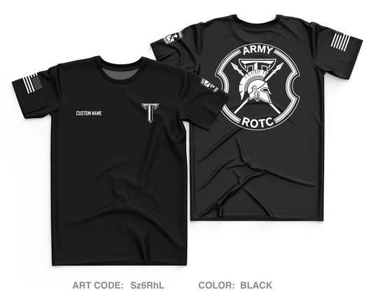 CUSTOM Troy ROTC Core Men's SS Performance Tee - Sz6RhL