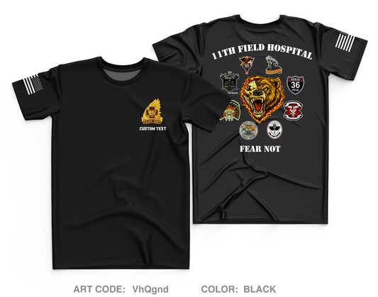 CUSTOM 11th Field Hospital Core Men's SS Performance Tee - VhQgnd