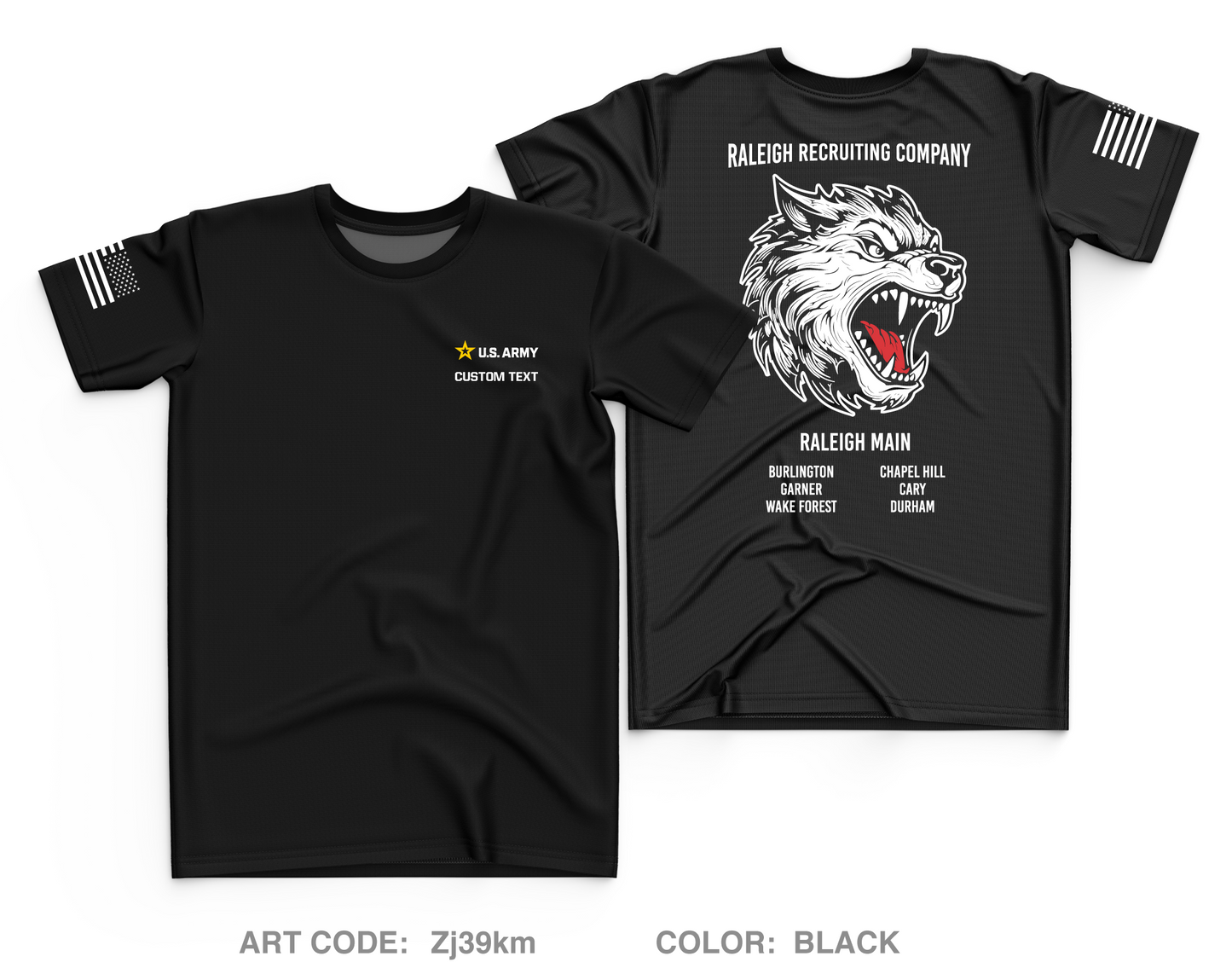 CUSTOM Raleigh Recruiting Company Core Men's SS Performance Tee - Zj39km