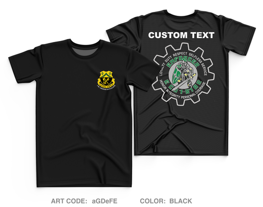 CUSTOM E Co, 1-81 AR BN, 194TH AR BDE Core Men's SS Performance Tee - aGDeFE